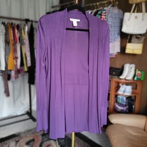 WHBM Cardigan, White House Black Market Purple Women's Cardigan, Size XS